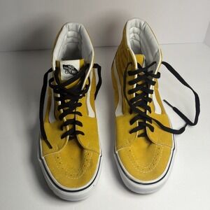 Vans Yellow Size US Mens 8.5  Women's 10  Vans Off The Wall High tops